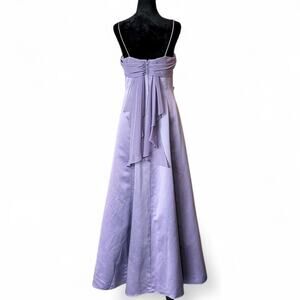 Y2K Lavender Satin Prom Dress – fairy formal slip gown S